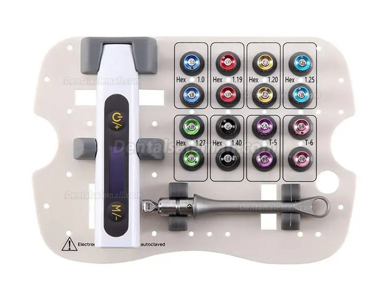 Electric Dental Universal Implant Torque Wrench with 16Pcs Screwdriver Implant Prosthetic Kit